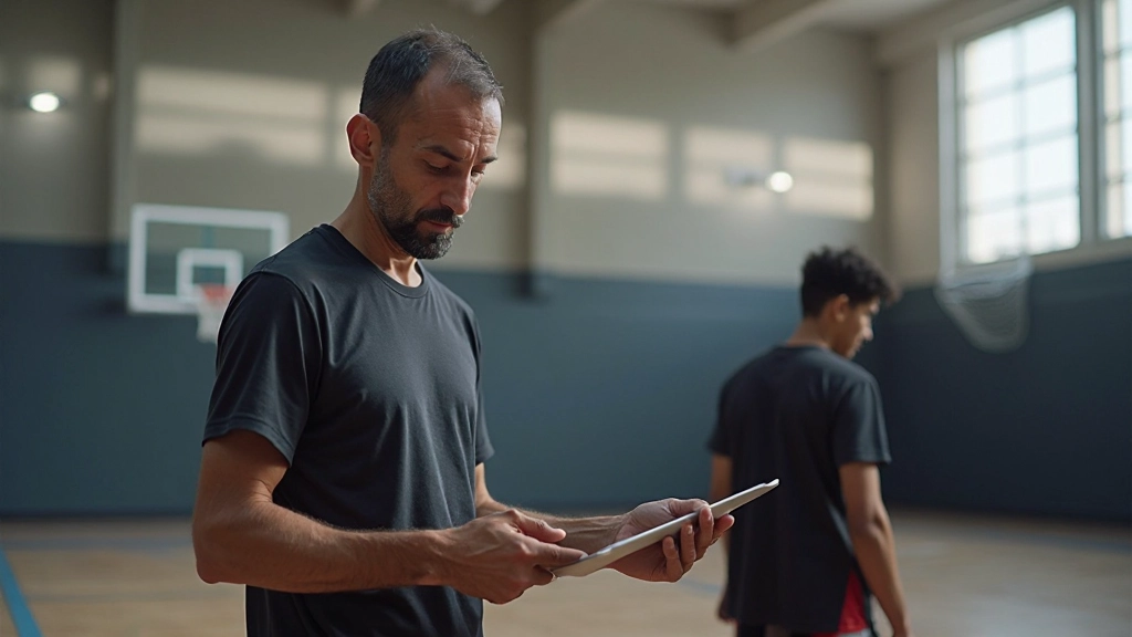 Basketball player demonstrating advanced ball handling and dribbling techniques during court drill