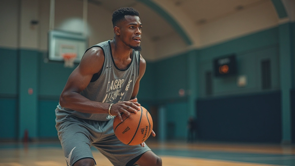 Advanced basketball player performing complex ball handling drills with multiple dribbles and direction changes